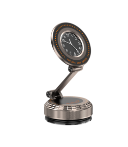 Support <span class=keywords><strong>de</strong></span> téléphone magnétique à <span class=keywords><strong>ventouse</strong></span> pour voiture, nouveau produit haut <span class=keywords><strong>de</strong></span> gamme, rotation, forte adhérence sécurisée, support <span class=keywords><strong>de</strong></span> téléphone en métal avec <span class=keywords><strong>horloge</strong></span> pour la maison - Product Image 1