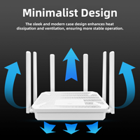 Routeur sans fil Easyboost LTE1200S 1200M4G WIFI6 double bande pour la maison, grande portée, 6 antennes, signal Gigabit stable
