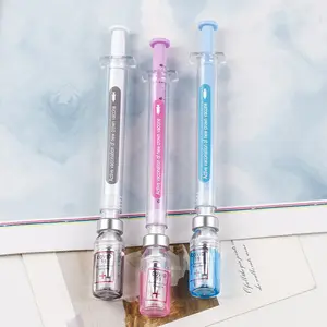 2024新设计注射器注射器形状疫苗中性笔学校可爱护士学生书写文具办公用品