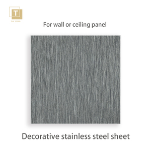 Panel Baja Tahan Karat Satin Silver Matte Brushed133 untuk Desain Rak Pajangan & Konter - Product Image 2