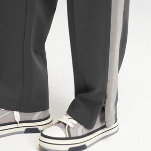 Pantalones Deportivos Casuales de Pierna Ancha para Hombre, Personalizados, de Alta Calidad, Color Sólido, Corte Regular, Algodón Grueso, Pantalones Largos - Product Image 3