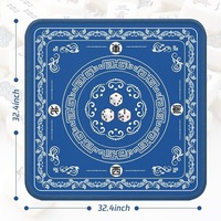 Nappe de Mahjong Pliable Moderne de Luxe Silencieuse, Tapis de Jeu de Poker Personnalisable Écologique, Imperméable et Antidérapant pour Fêtes Familiales