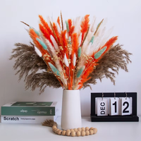 Offre Spéciale – Bouquet de Fleurs Séchées Style Bohème de Haute Qualité : Herbe de Lapin, Gypsophile et Petite Herbe de la Pampa pour Noël
