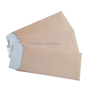 Cá Nhân Logo Tái Chế 110X220Mm <span class=keywords><strong>C6</strong></span> Các Tông Màu Hồng Phong Bì Cứng Tùy Chỉnh Quà Tặng Phong Bì Với Băng Dính - Product Image 1