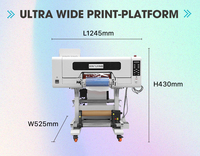 Impresora A3 automática UV DTF para pequeñas empresas 3 cabezales I1600 para impresión de pegatinas