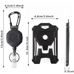 Wholesale new easy-pull telescopic buckle high <b>rebound</b> mountaineering easy-pull steel wire rope anti-loss and anti-theft device - Product Image 4