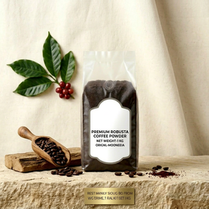 Café Robusta Premium Exim Commodities 100% en Polvo, Espresso Fuerte, 1 kg, Listo para Usar, Larga Vida Útil para la Industria de Bebidas - Product Image 1