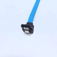 Cable de transferencia de datos SATA 3.0, cable de extensión de puerto serie con curva de 90 grados para PC HDD SSD, disco duro, rojo/azul/negro