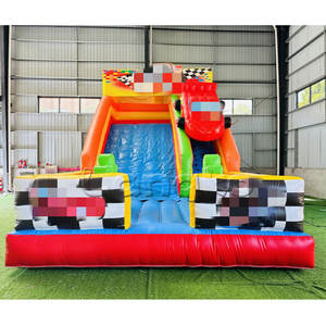 สไลด์ขนาดใหญ่เป่าลมน้ำ/แห้ง<span class=keywords><strong>รถ</strong></span>สไลด์พีวีซีเป่าลมบ้านเป่าลม - Product Image 1