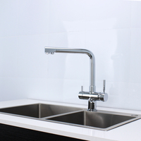 DOGO 5 Voies Robinet De Cuisine Chrome Soda Robinet 5in 1 pour Soda Machine Purificateur D'eau Chaud Froid Étincelant Robinet D'eau