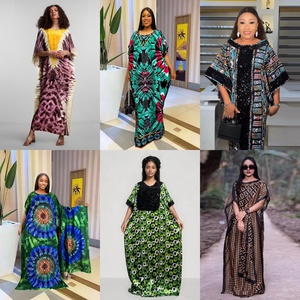 Abito Lungo Estivo Africano in Morbido Cotone per Donne Plus Size, Moda Casual Musulmana, Vendita all'Ingrosso - Product Image 3