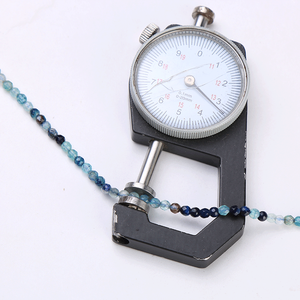 ลูกปัดมูนสโตนสีรุ้ง ขาย 24/7 ขนาดปรับแต่งได้ หินสีน้ำเงินขัดเงา พร้อมวัสดุมิเนอรัล คอรัล และอาเกต ขนาด 3-8 มม. - Product Image 2