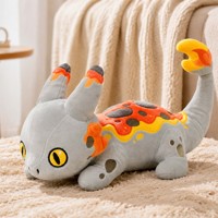 Peluche de dragon lestée personnalisée en usine avec pochette intérieure amovible lestée, poupée en peluche de dragon de feu doux