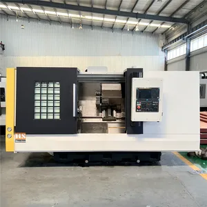 Tck560 đôi trục chính đôi tháp pháo đôi Y trục quay phay CNC Lathe