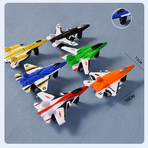 Venta caliente juguetes a granel niños juguetes promocionales avión de combate militar tirar hacia atrás mini avión barato pequeño avión de plástico de juguete - Product Image 4