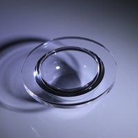 Dôme optique en verre de quartz de silice fondue de 66 mm pour boîtier de caméra sous-marine, qualité de surface 60-40