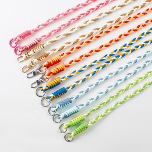 Cuerda de bobina trenzada colorida personalizada Parches de correa de teléfono y correas de teléfono Cordón de teléfono celular - Product Image 6