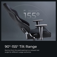 Chaise de jeu inclinable en cuir robuste pivotante à 360 degrés, capacité 150 kg, OEM ODM, avec accoudoirs réglables pour la maison