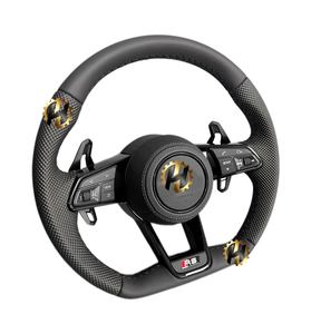 Volante R8 con botón de inicio Drive Select Half Alcantara para <span class=keywords><strong>Audi</strong></span> A3 A4 A5 A6 C7 C6 C8 B7 B8 B9 Q3 Q5 Q7 RS3 RS7 S600 8V - Product Image 4