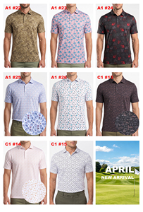 Personalizza la Tua Maglietta da Golf con Stampa Sublimatica, <span class=keywords><strong>Polo</strong></span> Traspirante Estiva, Abbigliamento da Golf Multimotivo ad Alte Prestazioni - Product Image 2