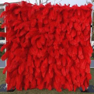 Wedding Artificial 3d 5d Flower Wall Backdrop 8ft X 8ft <b>Red</b> Rose Flower Wall Panel Roll up <b>Silk</b> Flower Wall Decoration - Product Image 3