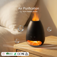 Diffuseur de lampe de sel à prix d'usine pour la purification de l'air avec pierres chauffantes, libération d'ions négatifs, diffuseur d'huiles essentielles avec port Type-C