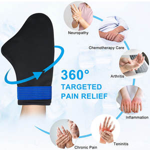 Soulagement de la douleur articulaire du poignet personnalisé Gants de thérapie de réadaptation en compresse chaude et froide réutilisables pour l'arthrite - Product Image 2