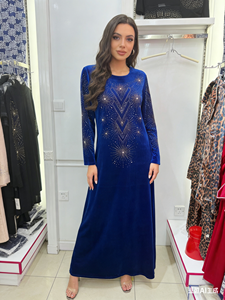 Abito lungo con diamanti, molto venduto, con misurazioni specifiche, vestito etnico con base in pietre grandi, Abaya, <span class=keywords><strong>abbigliamento</strong></span> da <span class=keywords><strong>donna</strong></span> - Product Image 2