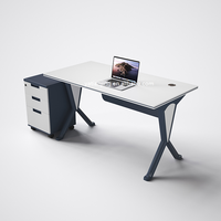 Mobilier de bureau de luxe Table de bureau moderne en forme de L bureau de direction bureau de travail haut de gamme