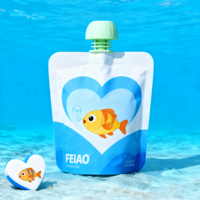 Feiao Custom 250ml 1L voedselveilige zak, herbruikbaar, voor frisdrank, fruitsap, melk, PET/PE, gravure bedrukt, plastic staande zak met tuit