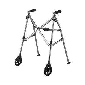Aluminum Alloy <b>Folding</b> <b>Walker</b> With Wheels Health Aid For Mobility Assistance - Product Image 3