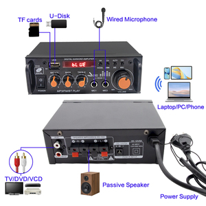 Dual kênh âm thanh <span class=keywords><strong>stereo</strong></span> <span class=keywords><strong>Receiver</strong></span> 2*30 Wát cho <span class=keywords><strong>bluetooth</strong></span> không dây khuếch đại công suất với LED hiển thị hỗ trợ FLAC và WAV Định dạng - Product Image 6