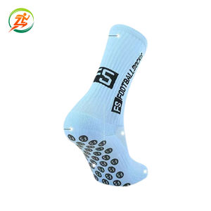 Chaussettes de sport professionnelles en nylon avec semelle épaissie, revêtement anti-odeur, bande adhésive antidérapante pour le football - Product Image 3