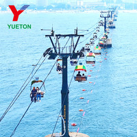Funiculaire panoramique à deux places avec sièges à fixation fixe pour zones touristiques et paysagères