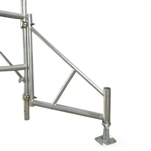 Pied de support extérieur réglable pour échafaudages, pour supports d'échafaudage, cadre galvanisé, stabilisateur d'échafaudage - Product Image 2