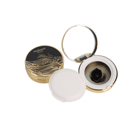 Boîte de maquillage ronde en plastique avec logo personnalisé emballage de fond de teint coussin de crèmes en Bb Cc coussin d'air conteneur vide avec miroir