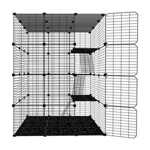 Prateleira de Armazenamento de Brinquedos Personalizada OEM com 8 Cubos, Grelhas de Arame, Estante de Livros, Prateleiras de Armazenamento de Metal, Nicho DIY, Gaiola para Animais de Estimação, Playpen - Product Image 3