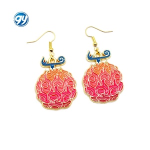 Orecchini in lega di frutta diavolo <span class=keywords><strong>Mera</strong></span> <span class=keywords><strong>Mera</strong></span> Gomu Gomu regalo di compleanno - Product Image 3