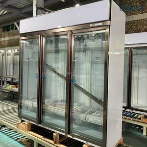 Congélateur vertical de présentation homologué CE, température de -18~-22°C, pour la vente au détail de produits de la mer surgelés et le stockage de glace, modèle SL-LC627H, conception à brancher. - Product Image 1