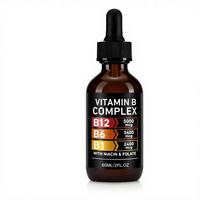 Vitamine B complexe en gouttes haute puissance pour le soutien du cerveau et du cœur, 60 ml, supplément sublingual, vente en gros, fabricant