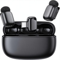 Microphones Lavalier sans Fil BOYA Mini 2 pour Smartphone, Microphone sans Fil pour Enregistrement Vidéo et Vlogging