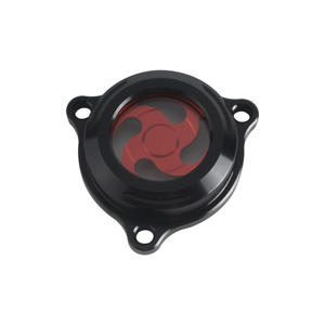 Tapa del Filtro de Aceite para Motocicleta Suzuki <span class=keywords><strong>DR</strong></span>-Z 400 400E 400S 400SM 2000-2024 | Aluminio con Ventana Transparente y Detección de Fugas - Product Image 1