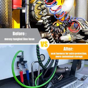 <span class=keywords><strong>Kit</strong></span> de <span class=keywords><strong>tuyau</strong></span> de <span class=keywords><strong>frein</strong></span> à air 3 en 1 en <span class=keywords><strong>cuivre</strong></span>/caoutchouc/aluminium de 15 pieds pour semi-remorques Peterbilt 1961-2016 Remplacement - Product Image 6