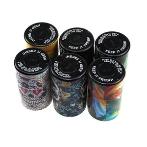 Gunter 흡연 액세서리 크리 에이 티브 다채로운 두개골 플라스틱 시가 상자 Stash Jar 냄새 증거