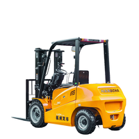 Forklift listrik 2.5 Ton HangCha dengan baterai Lithium untuk kemampuan adaptasi wisata luar ruangan & dalam ruangan untuk trotoar luar ruangan
