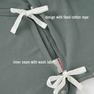 Thoáng khí cotton hữu cơ ngắn tay áo bé bodysuit Romper cho mùa hè - Product Image 3