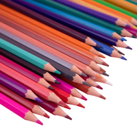 Set de Crayons de Dessin en Bois Multicolores Non Toxiques et Écologiques pour l'École - Crayons de Couleur d'Art
