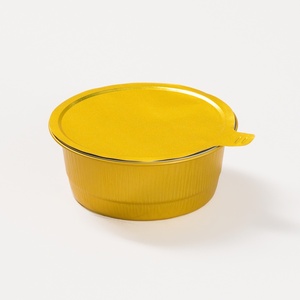 Small Aluminum Foil Disposable Cake Pans PP Lids Microwavable Food Grade 450mL Capacity for Cupcake <strong>Brownie</strong> Muffin <strong>Tins</strong> - Product Image 3