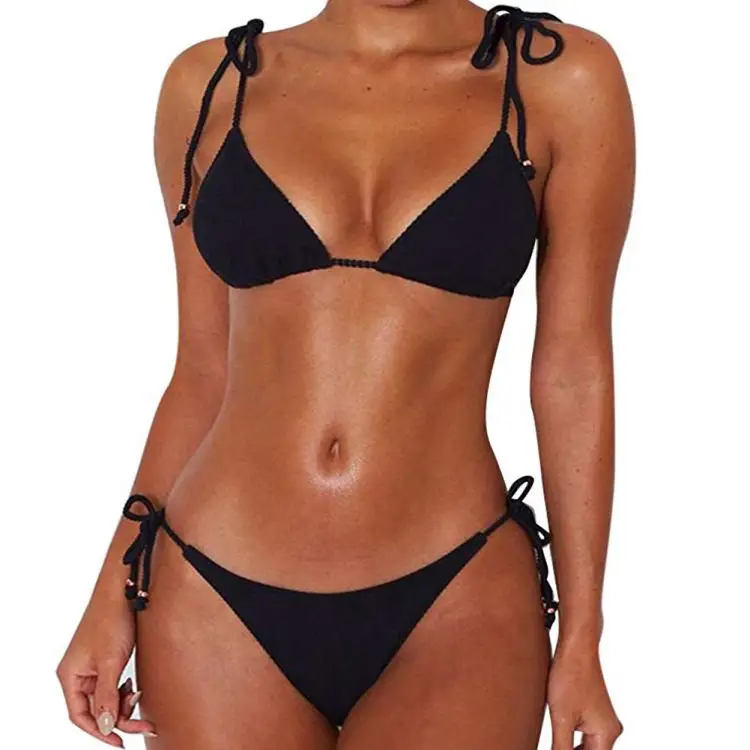 Conjunto de Bikini de talla grande, bañador Popular, Bikini brillante, 2022