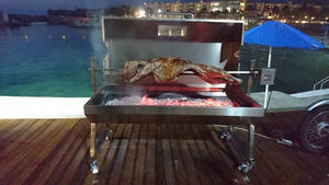 Asador Portátil Automático Plegable de Metal para Cerdos, Mini Asador para Camping, Uso Doméstico y Comercial, a Carbón - Product Image 6